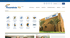 Desktop Screenshot of fecomercioto.com.br